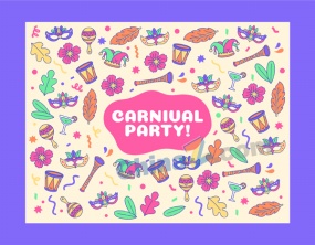 嘉年华庆祝活动派对背景